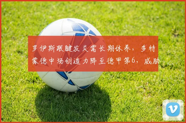 罗伊斯跟腱发炎需长期休养，多特蒙德中场创造力降至德甲第6，威胁传球数减少28%